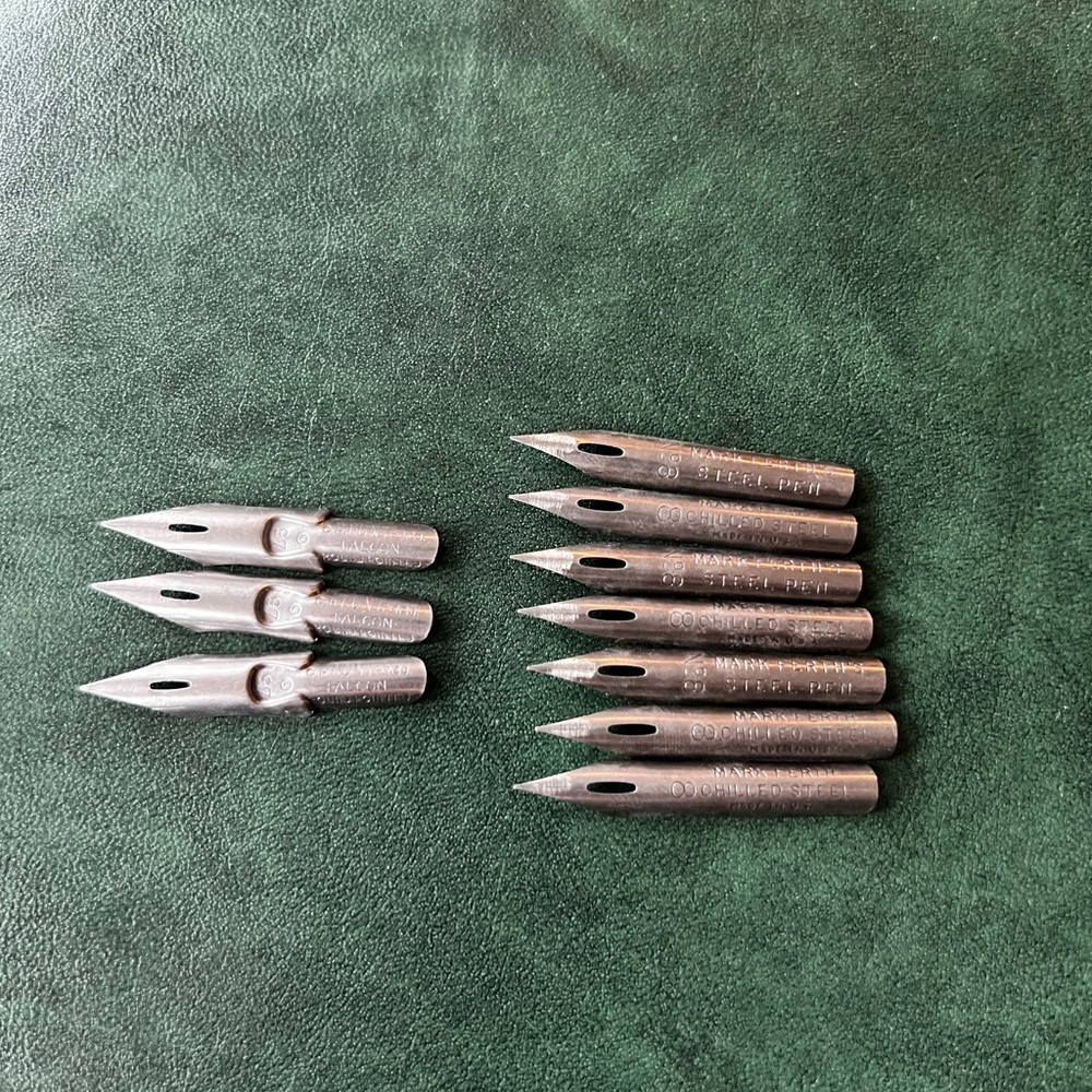Set of 10 Mark Ferth’s Steel Pen & Howard Hunt Pen For Calligraphy Feather Pens